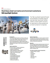 Liquidtight Stainless Steel Application brochure