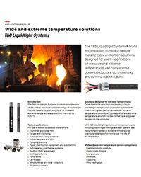 Liquidtight Wide and Extreme Temperature Solutions Application Brochure