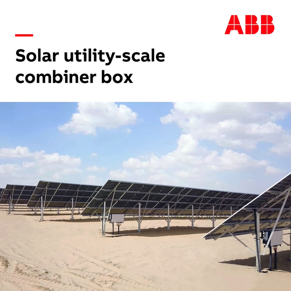 Solar utility-scale combiner box