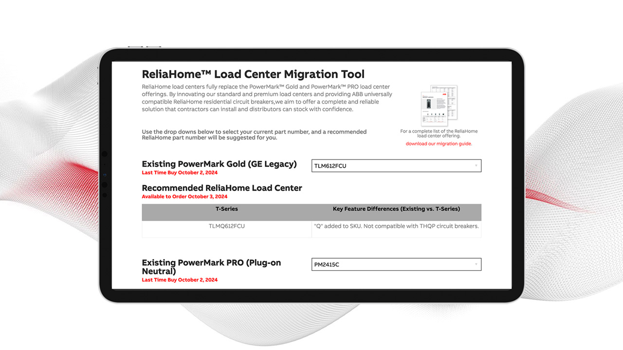 ReliaHome Load Center Migration Tool