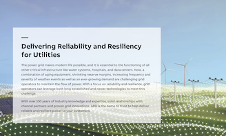 ABB - Delivering Reliability and Resiliency for Utilities