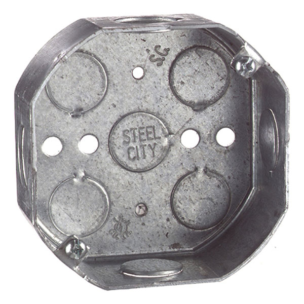 Steel City Round/octagon Boxes, Covers and Accessories