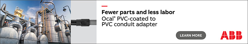 Ocal PVC-Coated to PVC Conduit Adapter