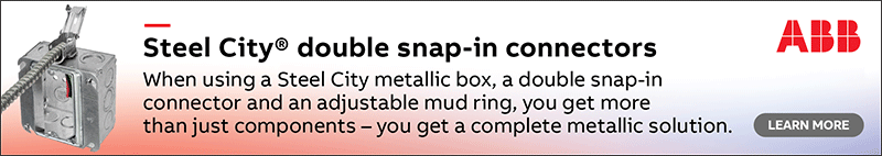 Steel City double snap-in single connectors Steel City double snap-in single connectors