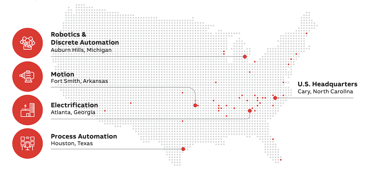 ABB U.S. locations
