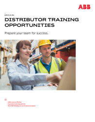 Brochure: Distributor training opportunities