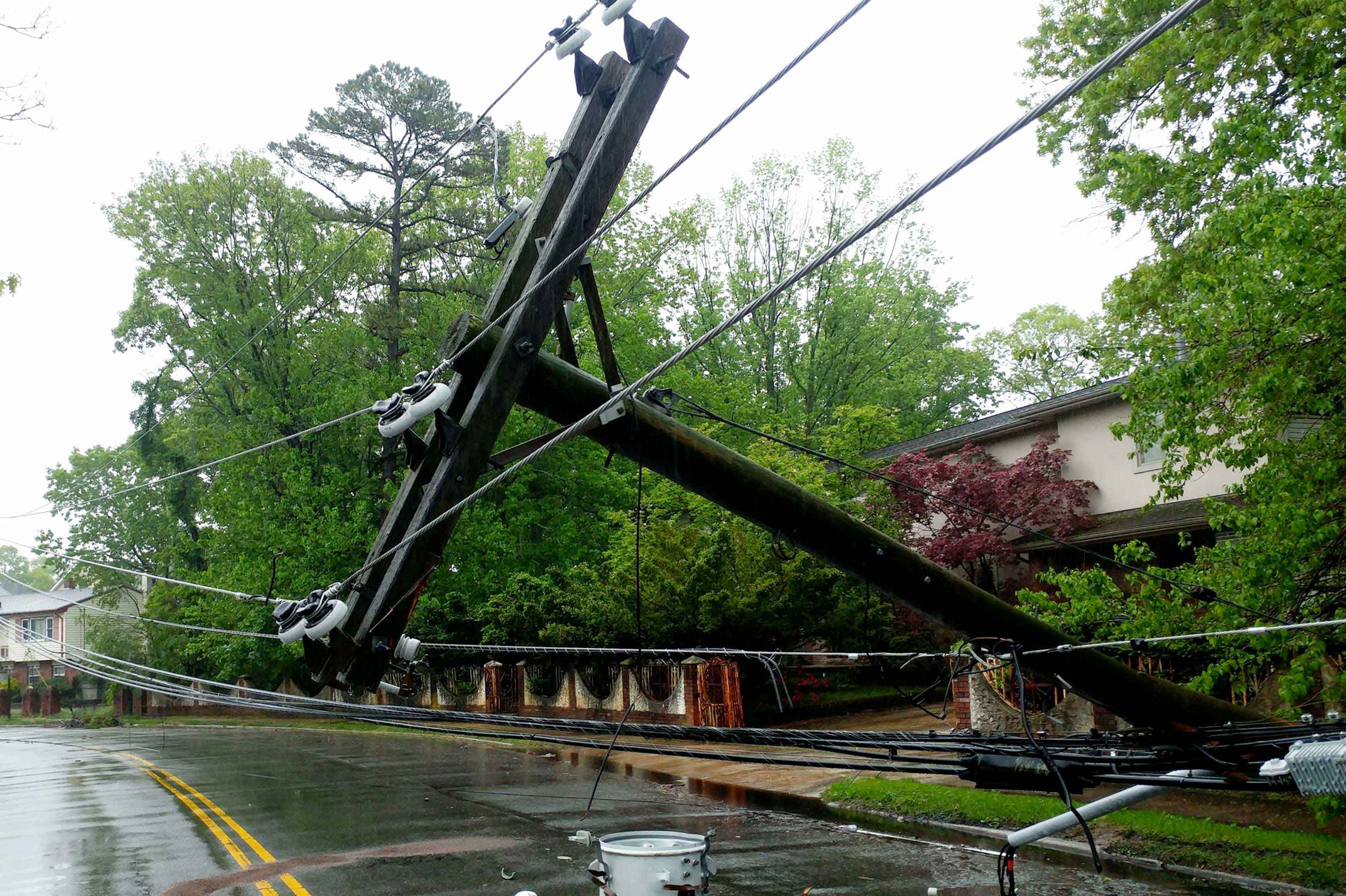 Downed power lines
