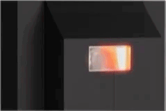 orange to red flashing