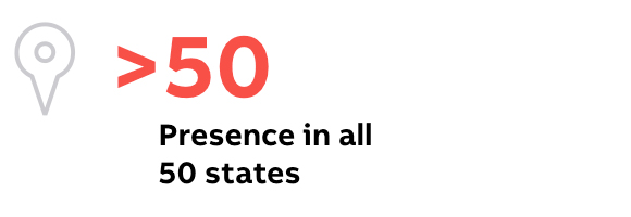 Presence in all 50 states