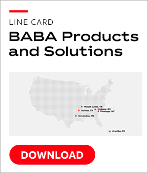 Build America, Buy America (BABA) Products and Solutions - Line Card