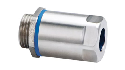 Smooth Stainless Cord Fittings for Food and Beverage processing Stainless Steel, one piece, corrosion resistant Food and Beverage fitting used in splash zone and wash down areas